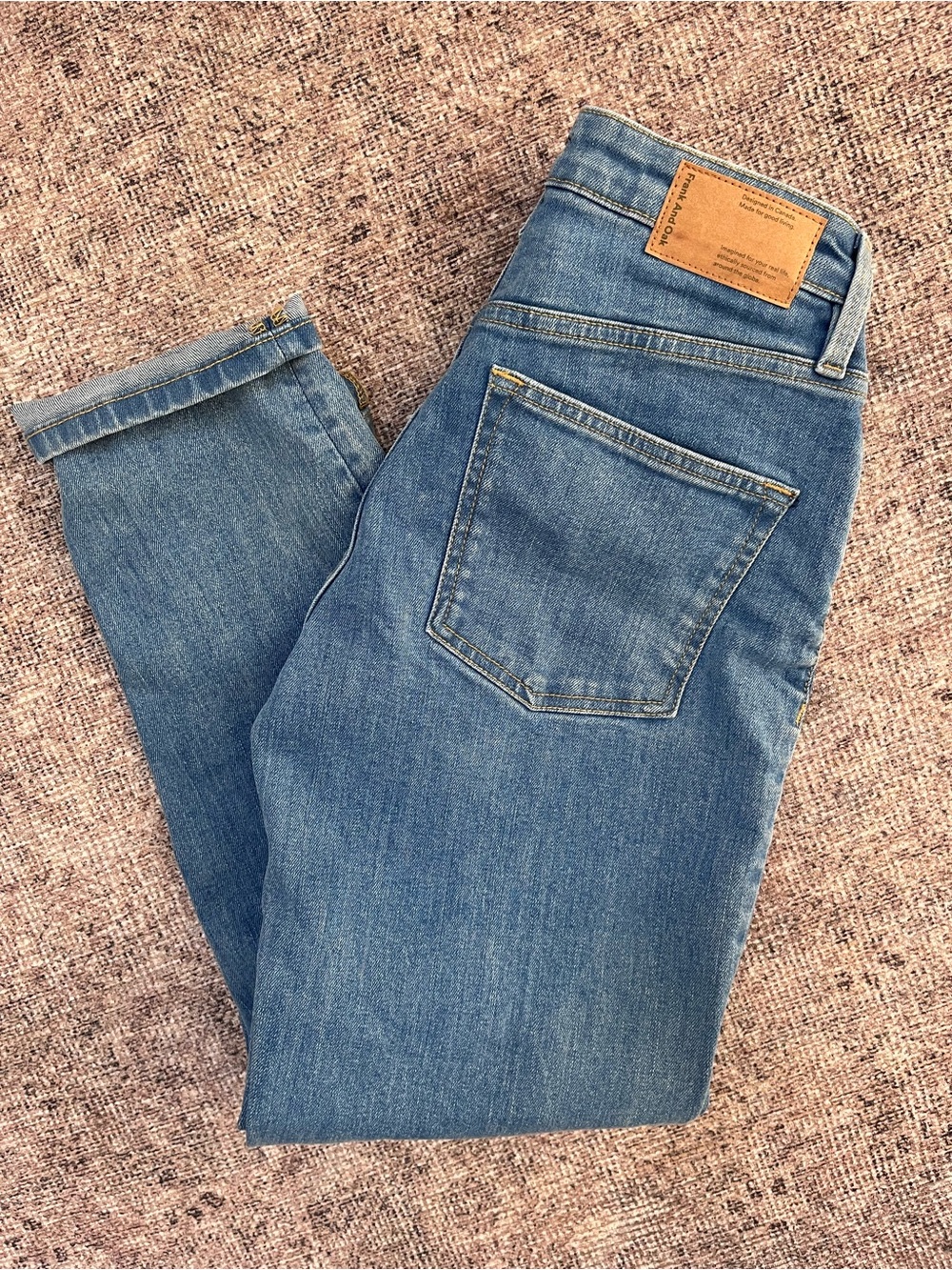 Frank & Oak Women's Straight Leg Cyndi Jeans in Light Blue 25